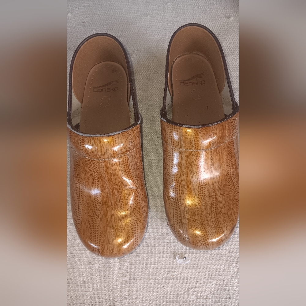 Dansko Tan Leather Slip-On Shoes
